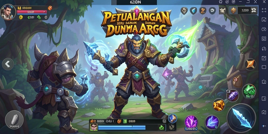 Tangkapan layar 62IDN menampilkan aksi pertempuran seru di dunia ARPG.