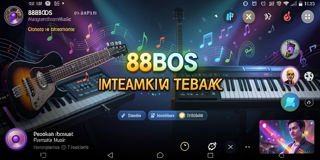 Screenshot gameplay 88BOS menampilkan interaksi musik yang seru.
