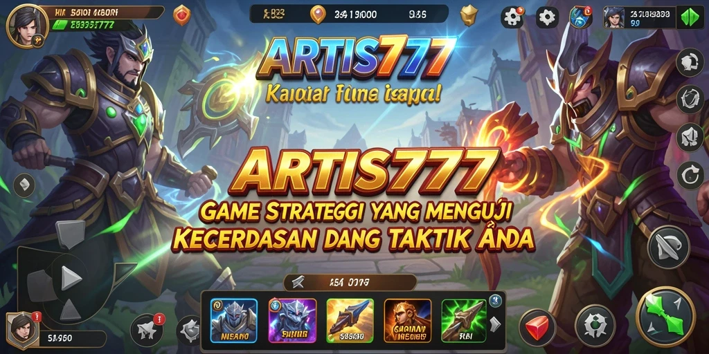 Tampilan strategi seru dalam permainan ARTIS777.