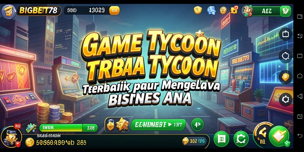 Tampilan gameplay Tycoon yang menarik dan mendetail.