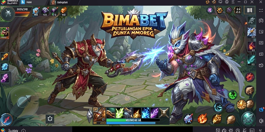 Screenshot gameplay <strong>BIMABET</strong> menampilkan aksi seru dalam dunia MMORPG.