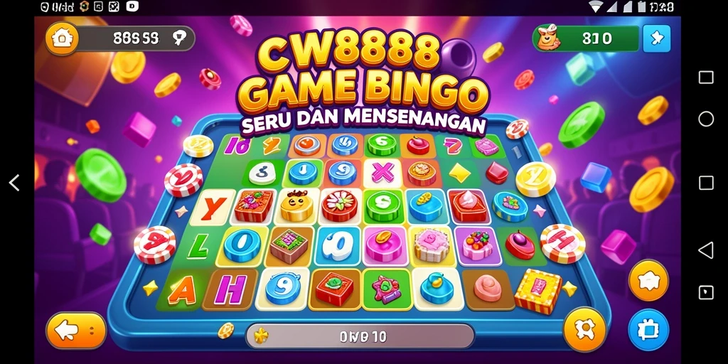 Tampilan gameplay seru di CW8888 dengan tema Bingo yang menarik.