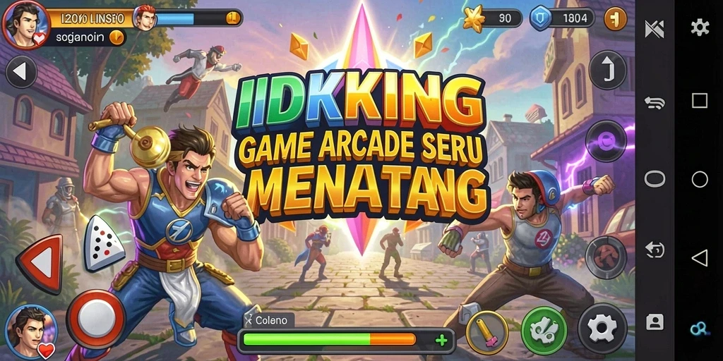 Tampilan aksi seru dan menantang dari gameplay IDRKING.