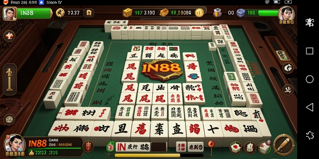 Tampilan gameplay menarik dari game Mahjong IN88.