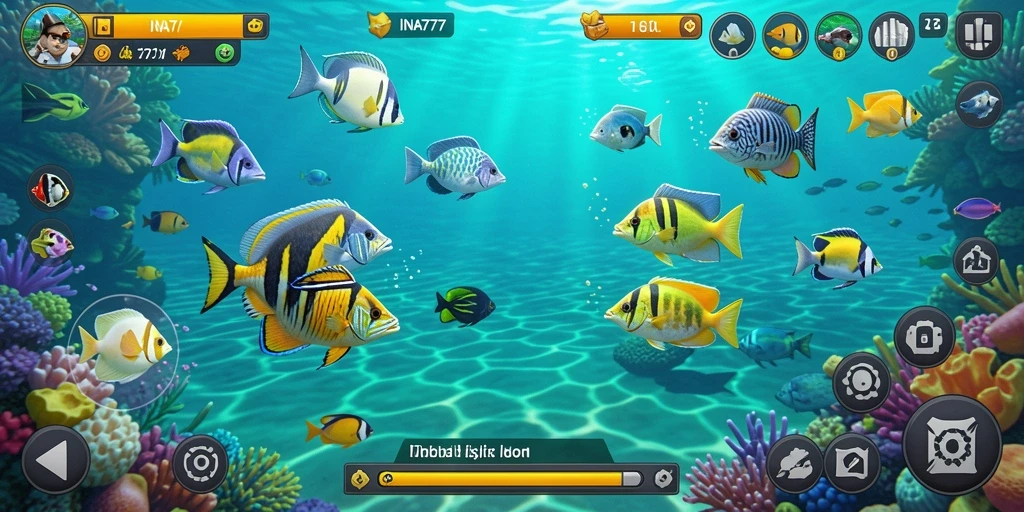 Tampilan gameplay seru dari INA777 dengan aksi tembak ikan yang menarik.