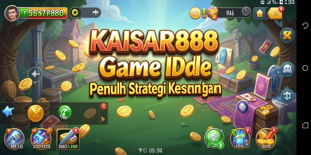 Tampilan utama gameplay KAISAR888 yang menampilkan kerajaanku yang terus berkembang.