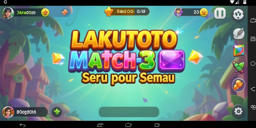 Tampilan gameplay LAKUTOTO yang seru dan penuh warna.
