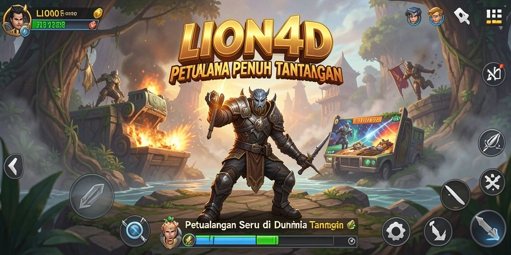 Tampilan menarik gameplay LION4D dalam petualangan seru.