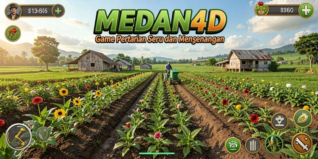 Gameplay seru dari MEDAN4D dengan bertani dan mengelola peternakan.