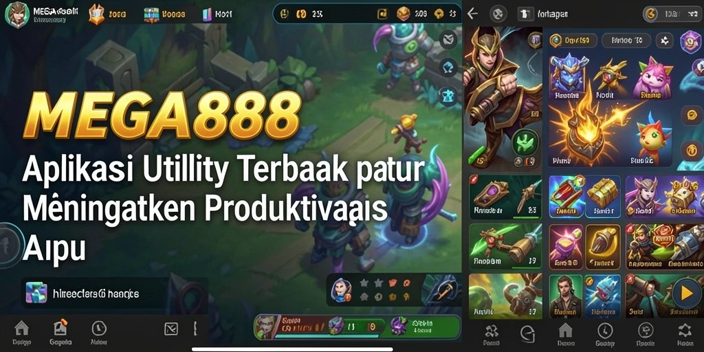 Tampilan antarmuka MEGA888 yang sederhana dan fungsional.