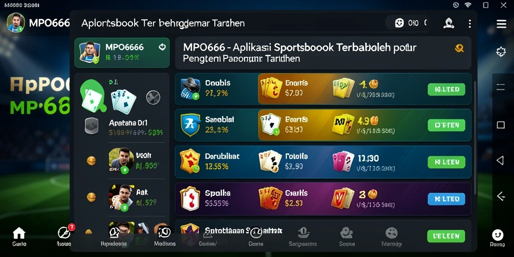 Tangkapan layar MPO666 menampilkan antarmuka taruhan yang menarik dan informatif.