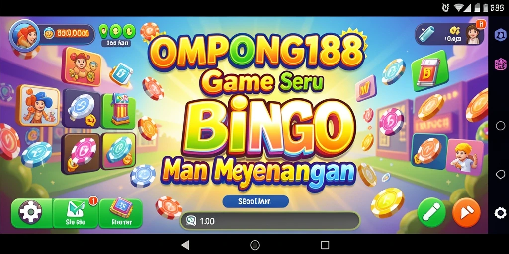 Tangkapan layar gameplay OMPONG188 menampilkan hiburan Bingo yang seru.