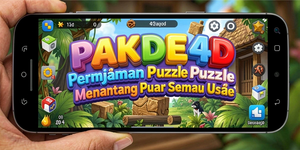 Screenshot utama PAKDE4D menampilkan gameplay Puzzle yang menarik.