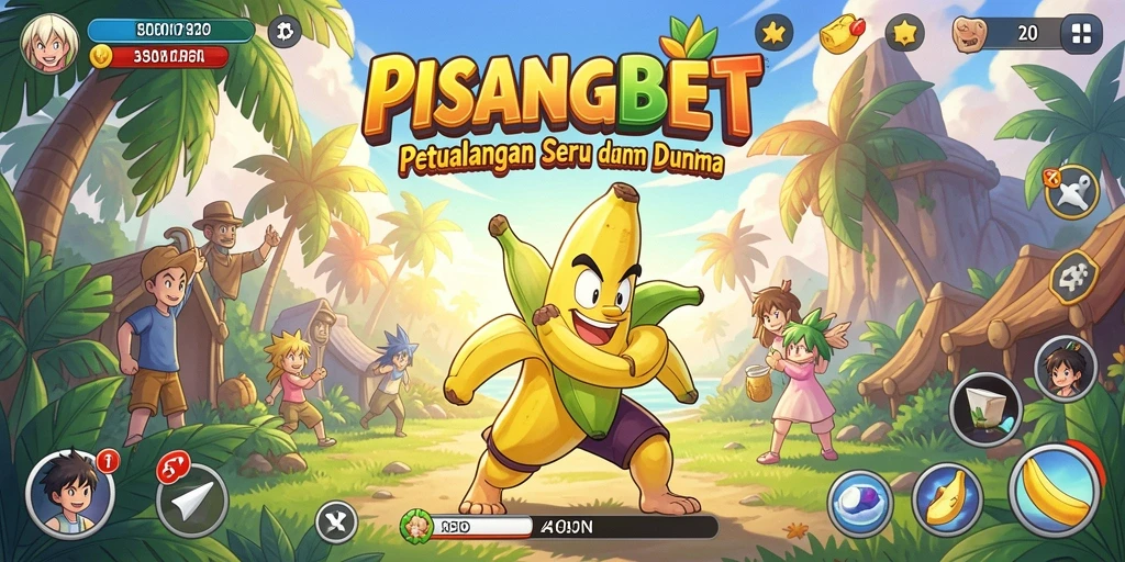 Screenshot gameplay PISANGBET menampilkan aksi seru karakter anime.