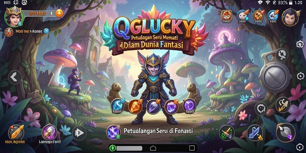 Tampilan seru gameplay QGLUCKY yang memikat di dunia petualangan.