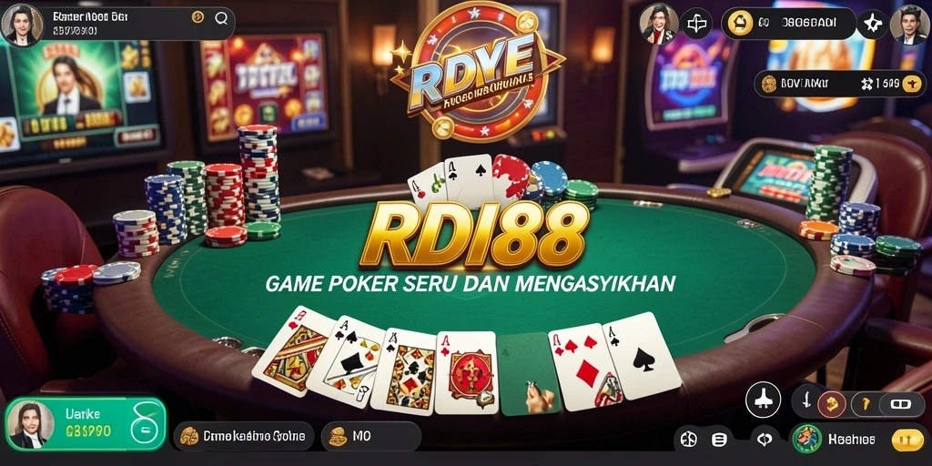 Tampilan gameplay RDI88 yang memukau dan mendebarkan di meja poker.
