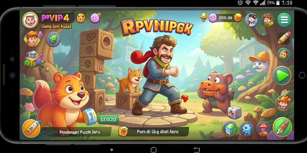 Screenshot RPVIP4 menampilkan gameplay menarik dengan puzzle yang menantang.