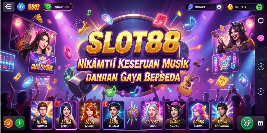 Tampilan gameplay SLOT88 yang seru dan penuh musik menghibur.