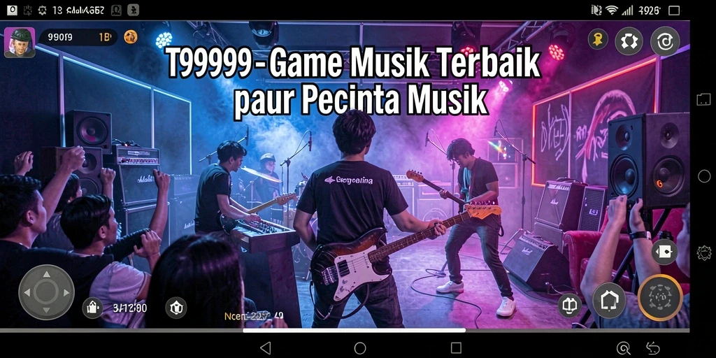 Tampilan gameplay T9999 yang menarik dengan berbagai pilihan lagu musik.