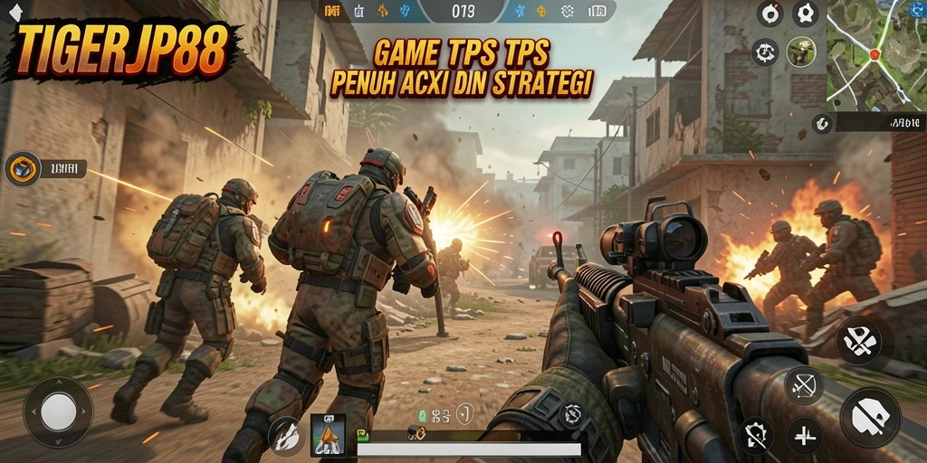 Screenshot utama TIGERJP88 menunjukkan aksi TPS yang seru.