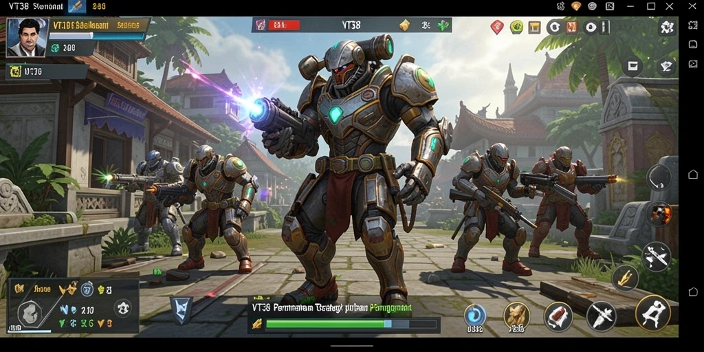 Tampilan gameplay VT38 yang menarik dan strategis.